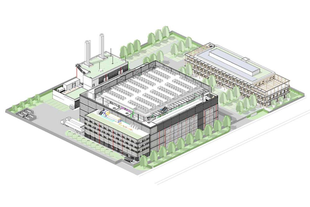 Nachhaltige Baustelle Equinix FR16