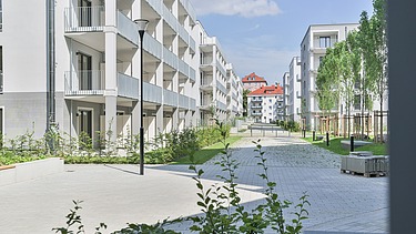 Foto Außenansicht Wohngebäude Augusta & Luca in Augsburg