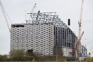 The Amager Resource Center while construction