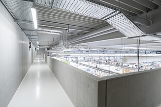 Innennansicht auf die Produktionshalle Engesser, Waldmössingen