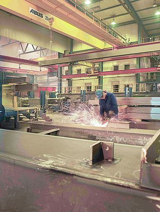 Photo of the steel construction