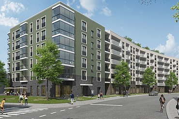 Visualisierung Güterbahnhof Nord Freiburg