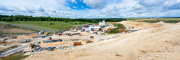 Foto Baustelle Tunnel Albabstieg NBS Wendlingen-Ulm