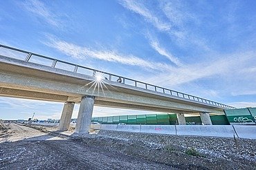 Photo newly built highway bridge A99 Aschheim 