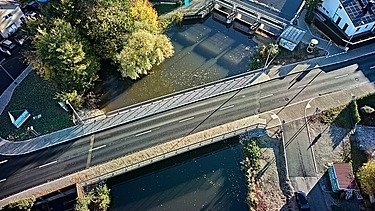 Foto neugebaute Isenbrücke in Dorfen