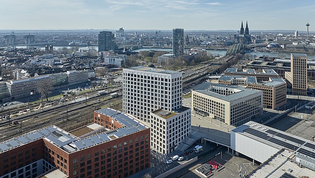 Photo: The Messe City Köln building