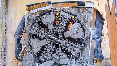 Foto Bohrer Projekt Metro Anschluss Nordhavn Kopenhagen