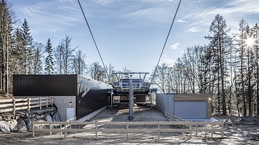 Picture of the cable car station on the Ochsenkopf