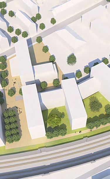 Project visualization Südstadtbogen Neu-Ulm