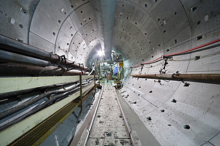 Photo construction site for the Amsterdam North-South subway line