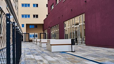 Courtyard of the building complex