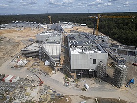 Photo construction site FAIR Research Center Darmstadt