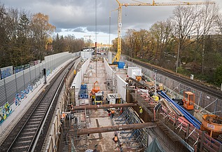 Construction of underground station U5 Hamburg Lot 1