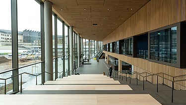 Entrance area of the new administration center - Stadtforum Dresden
