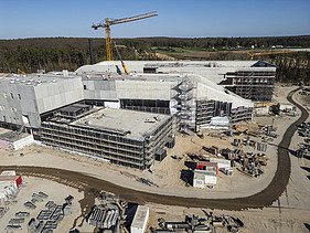Baustellenansicht Gebäude FAIR