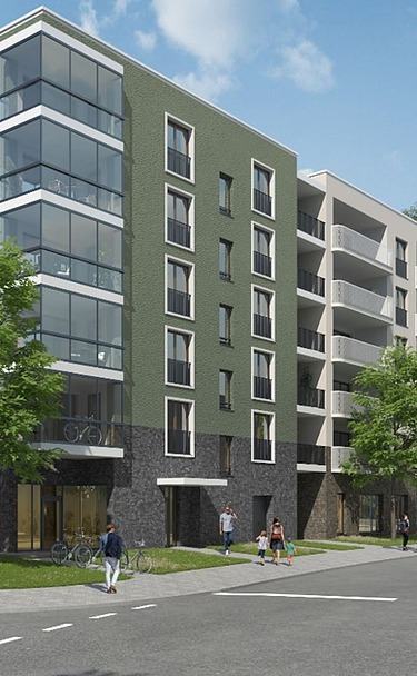 Visualization freight station north Freiburg