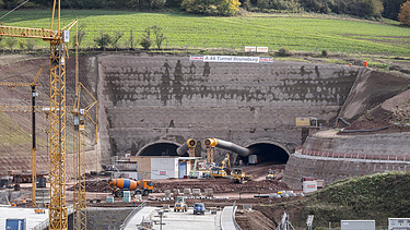 Foto Baustelle Autobahntunnel Boyneburg
