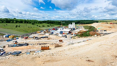 Foto Baustelle Tunnel Albabstieg NBS Wendlingen-Ulm