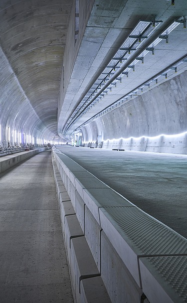 ARGE Airport Tunnel Stuttgart - Tunnel tube without rails