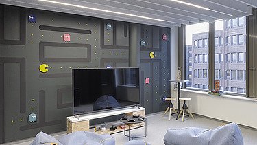 Foto neue Innenräume im sanierten Bürogebäude Z2 von ZÜBLIN in Stuttgart