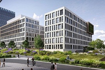 Visualization of the SEED office building in Frankfurt am Main