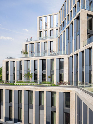 Photo of the exterior of the B-One building in Berlin