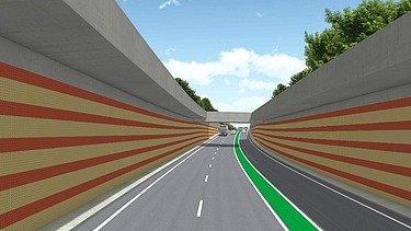 Visulisierung Straßenbauprojekt
