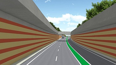 Visulization road construction project