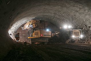 Foto Baustelle Autobahntunnel Boyneburg