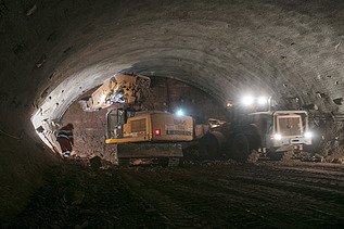 Foto Baustelle Autobahntunnel Boyneburg