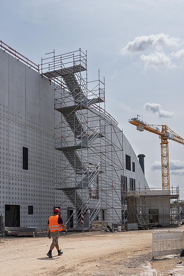 Photo construction site FAIR Research Center Darmstadt