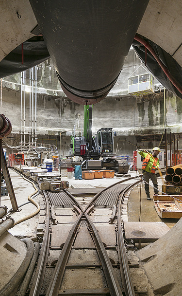Photo: New construction of the Ibbenbüren mine water channel