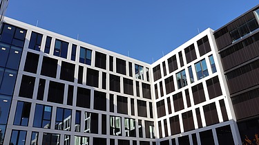 Das Innovation Center in Stuttgart, Sicht vom Innenhof