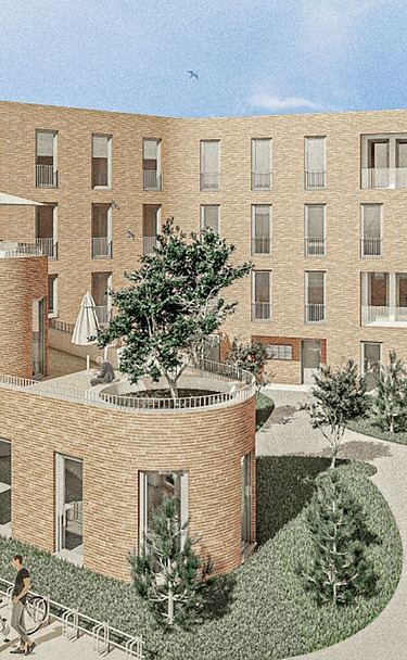 Building sign BV Volksbank Kelkheim