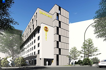 Visualisierung Hotelgebäude