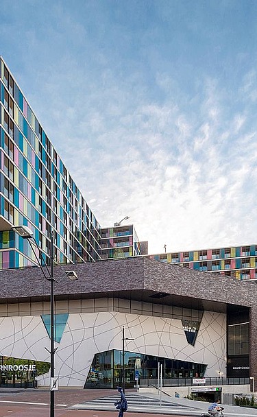 Multifunctional building in Nijmegen Exterior view during the day