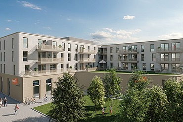 Visualisierung: Das Hainbergquartier in Gebersdorf