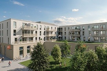 Visualisierung: Das Hainbergquartier in Gebersdorf