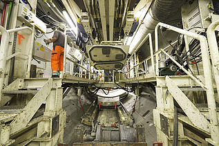 Foto Baustelle U-Bahn Nord-Süd-Linie Amsterdam