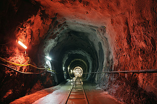 Photo of the construction site for the extension of the Vianden pumped storage plant