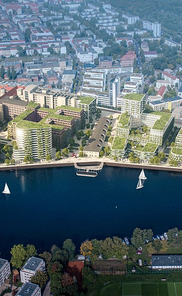 Visualization as an aerial view of the overall project