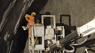 Foto Baustelle Tunnel Neubaustrecke Ebensfeld-Erfurt