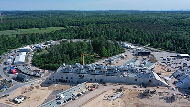 Drone footage of the FAIR construction site