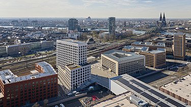 Bird's eye view of Messe City Köln