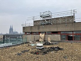 Foto Umbauarbeiten des Bauen im Bestand-Projektes Zentralbibliothek Köln