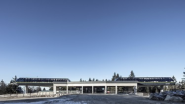 Picture of the cable car station on the Ochsenkopf