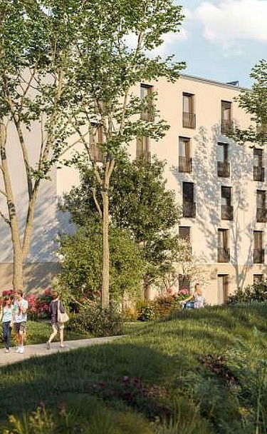 Visualisierung Neubau Studentenwohnheim 