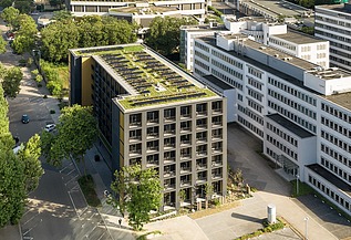 Außenansicht auf das Aparthotel Eschborn