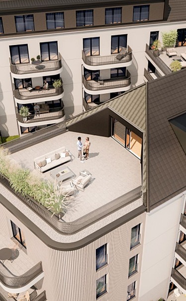 Visualization of two residential buildings