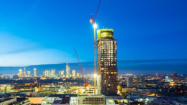 Foto Baustelle Henninger Turm Frankfurt am Main